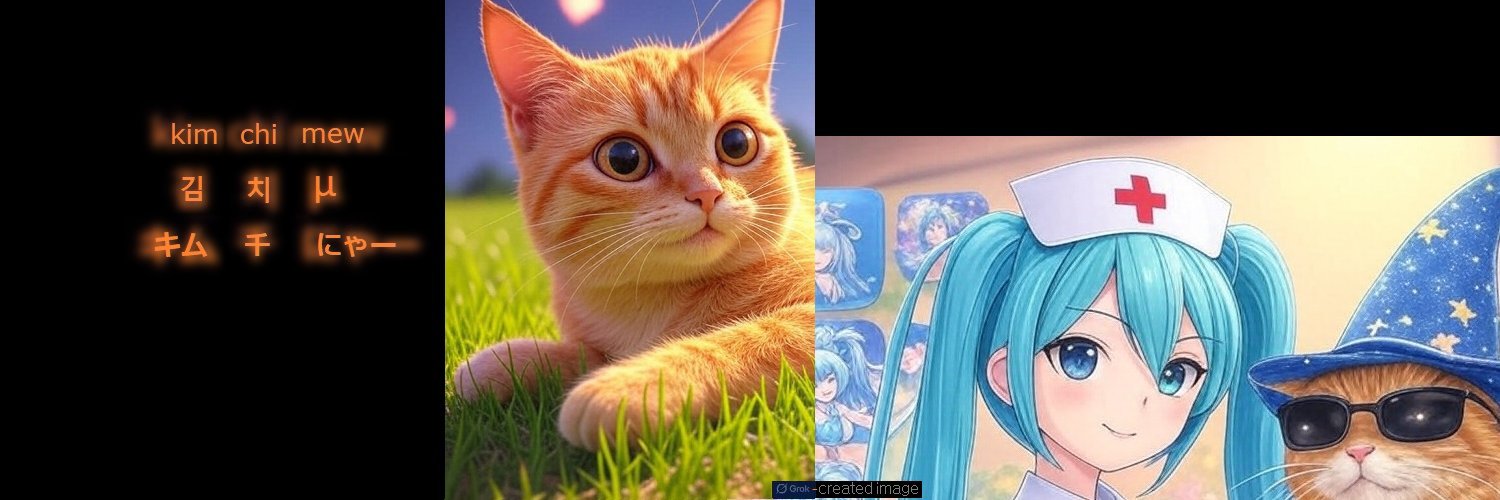 김치μ 😺 KimchiMew (キムチにゃー)🐱 banner