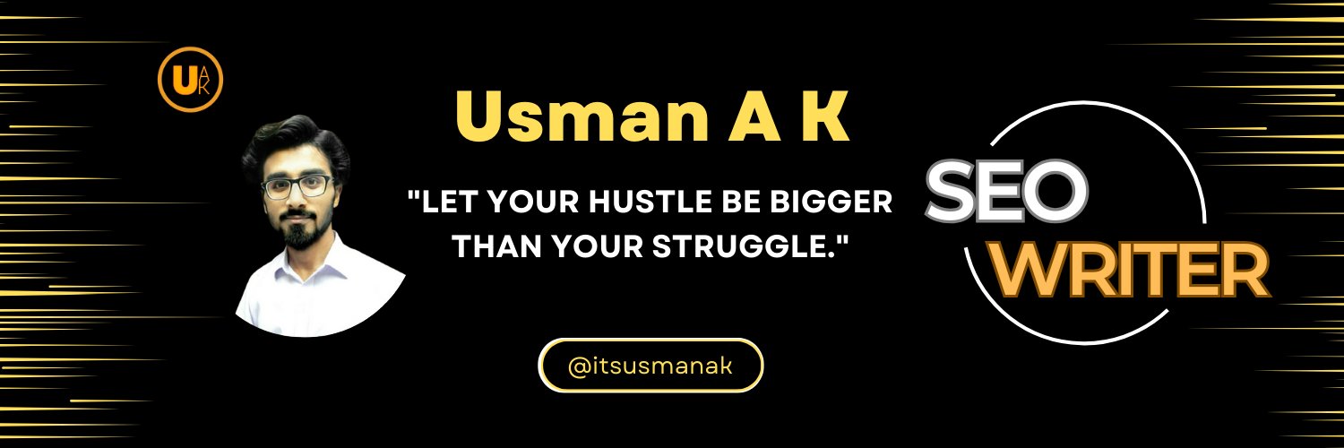 Usman A K banner