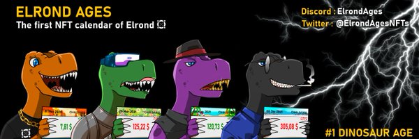 ElrondAges 🦖⚡ - MINT LIVE Profile Banner