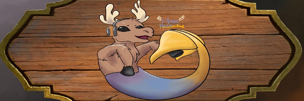 Moose Haddock 🫎 🐟 Mermoose VTuber banner