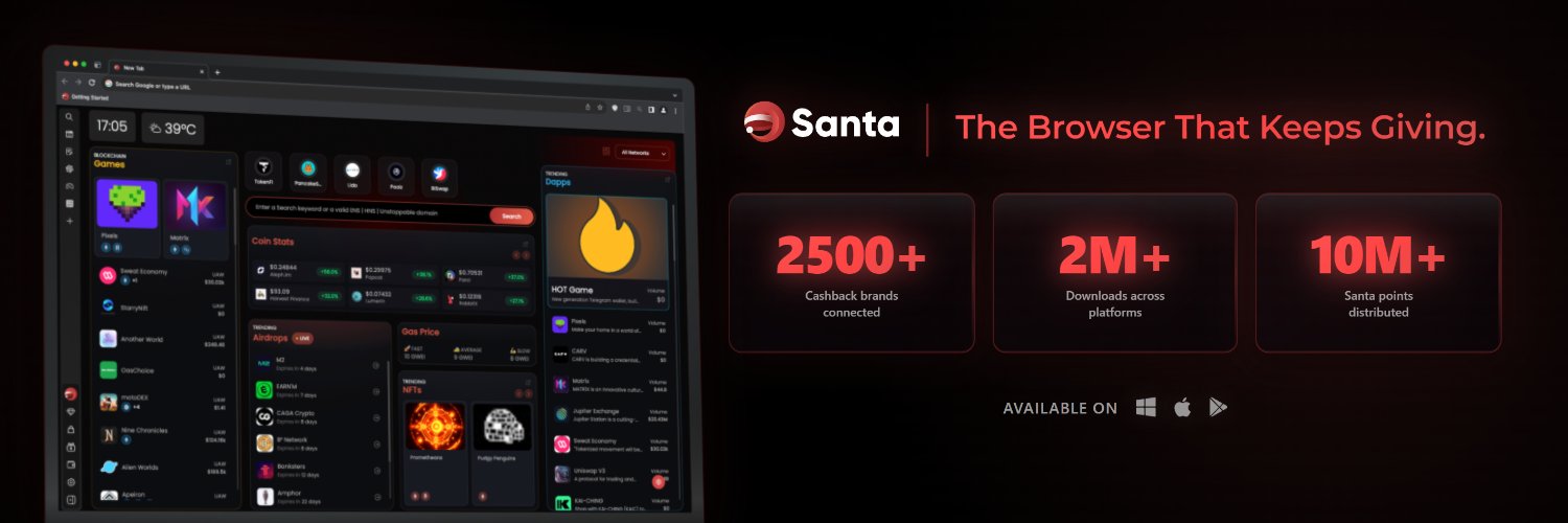 Santa Browser banner