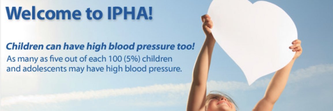 International Pediatric Hypertension Association banner