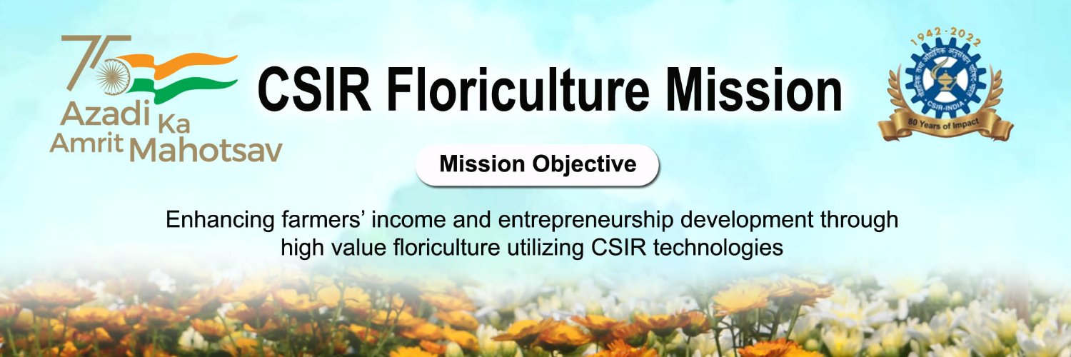 CSIR Floriculture Mission banner