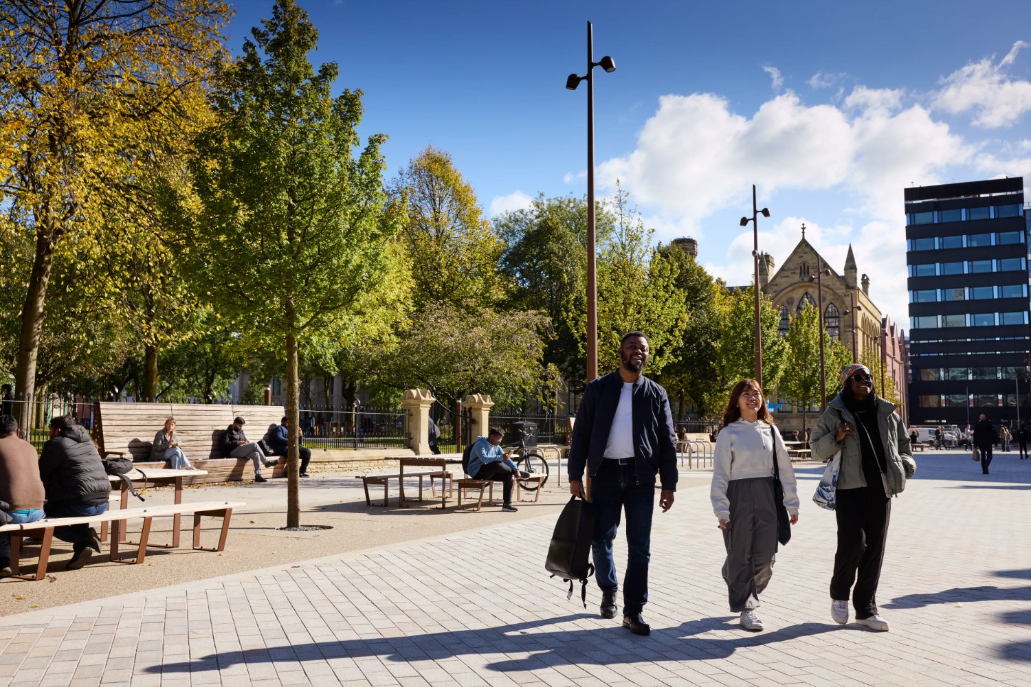 Manchester Metropolitan Uni's banner