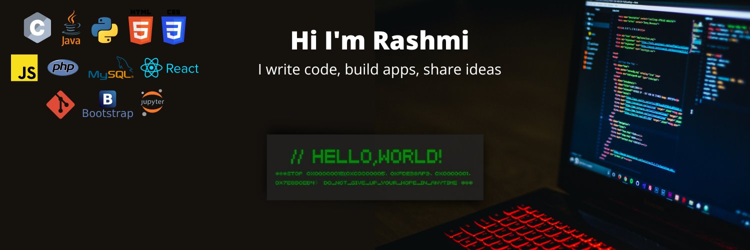 Rashmi W. 💻 banner