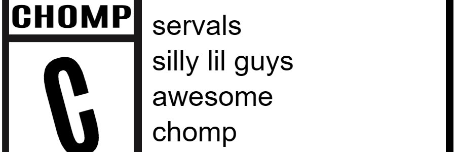 chomp (pupa era) banner