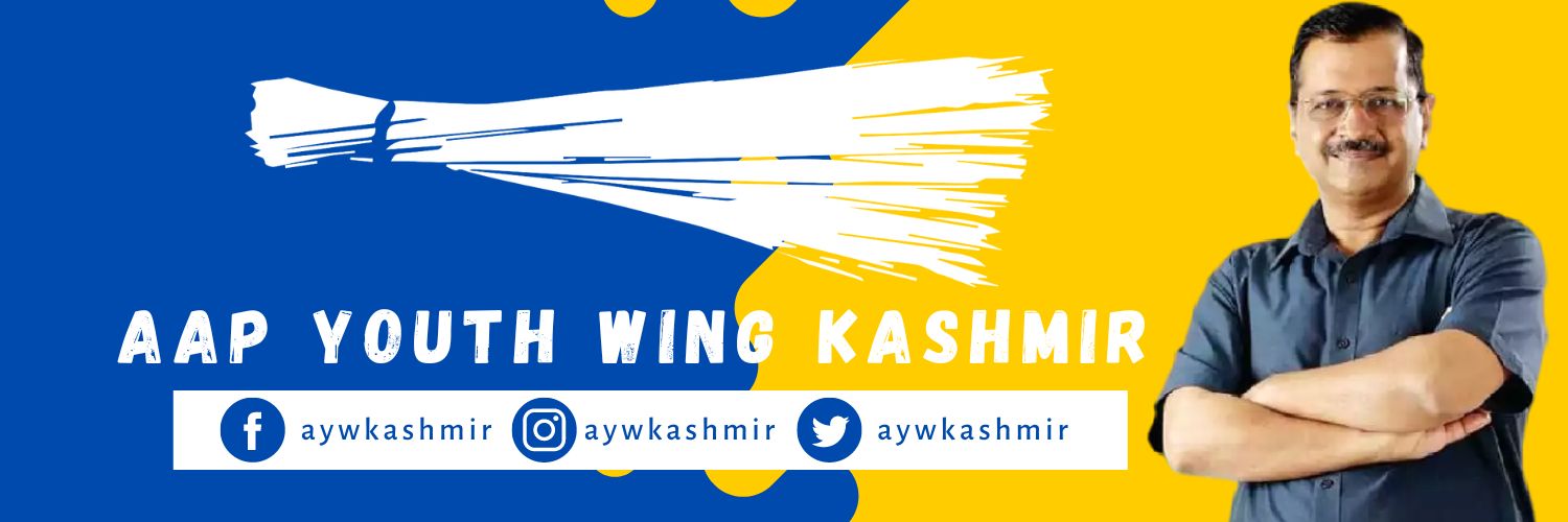 Aap Youth Wing Kashmir banner