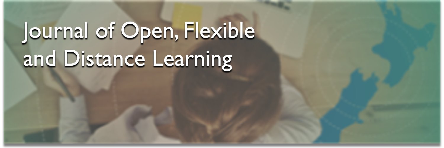 Journal of Open, Flexible and Distance Learning banner