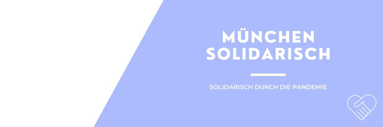 München solidarisch banner