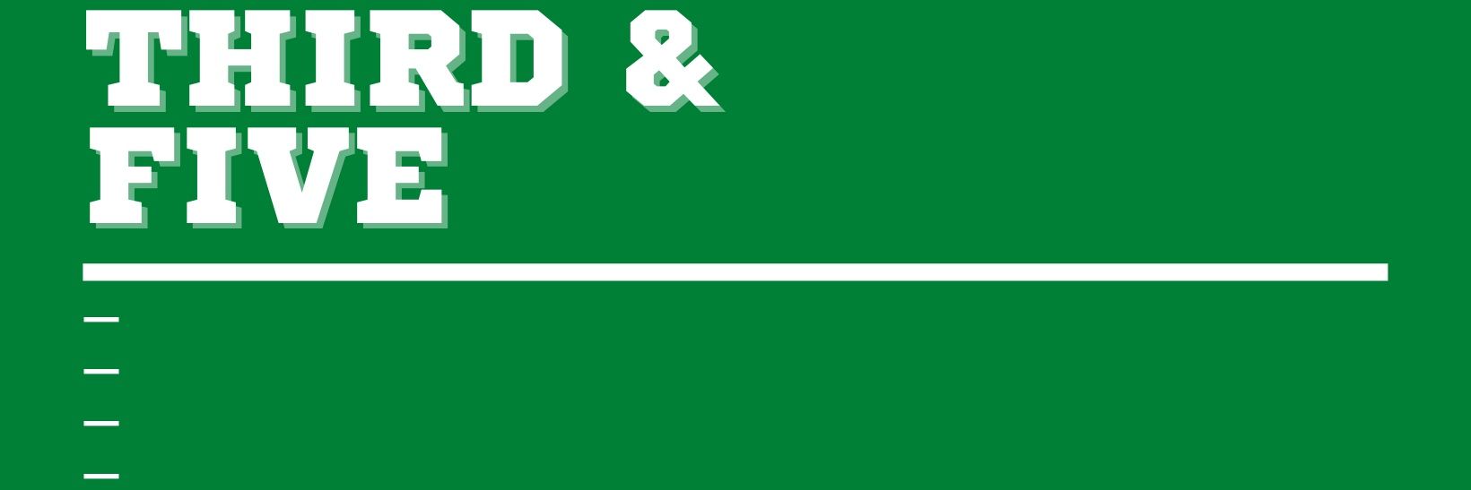 Third and Five Podcast banner