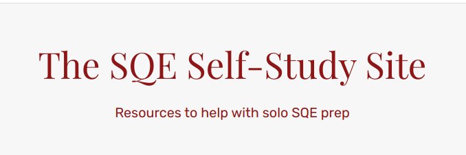 SQE Self-Study banner