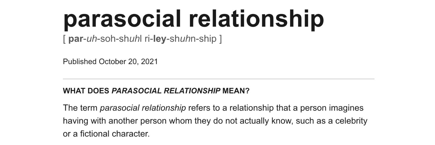 Parasocial Fix banner