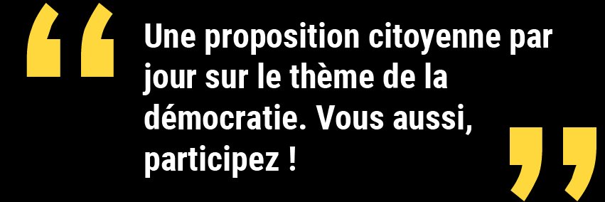 Propositions citoyennes banner