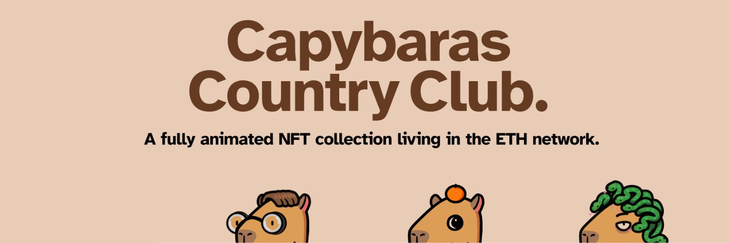 Capybaras Country Club banner