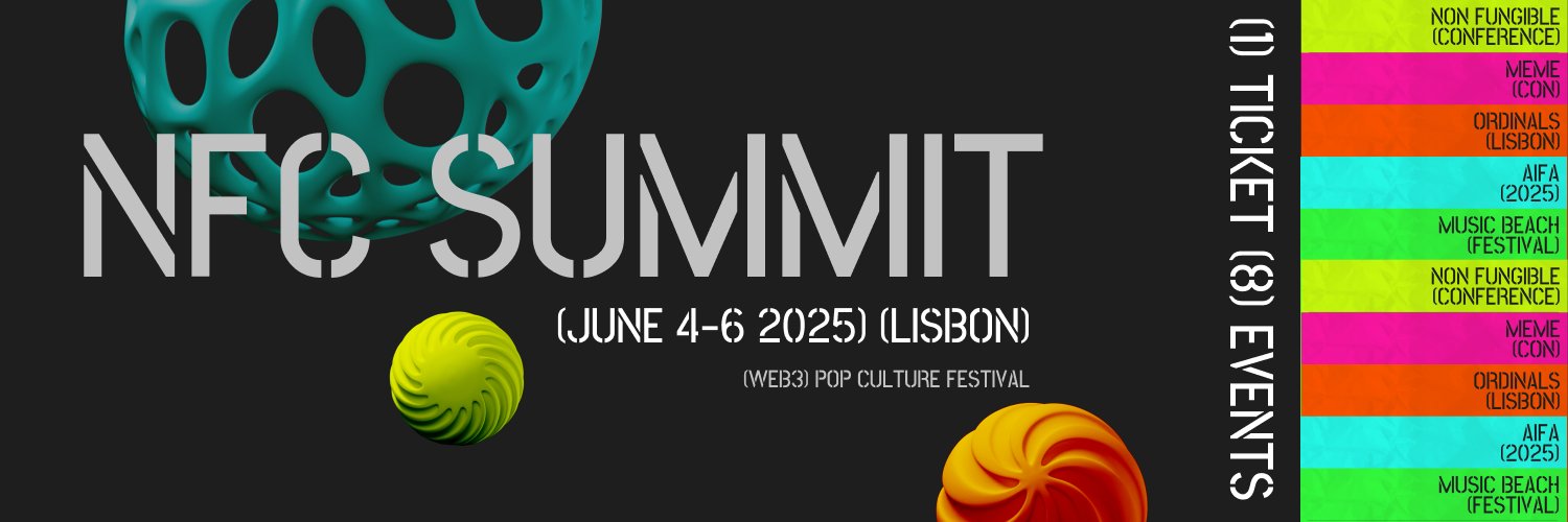 NFC SUMMIT - LISBON - JUNE 4-6 2025's banner