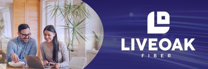 LiveOak Fiber banner
