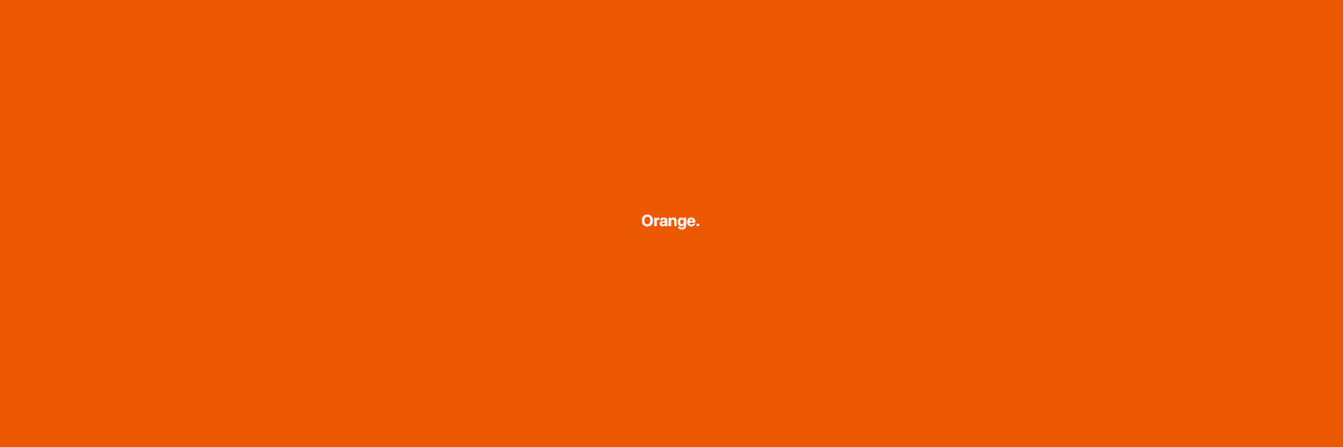 Orange banner