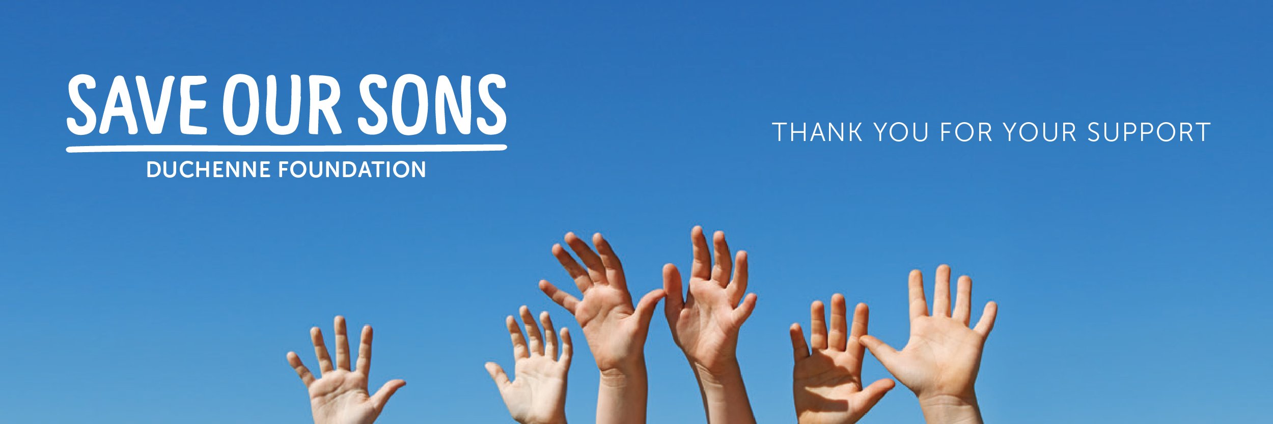 Save Our Sons Duchenne Foundation banner