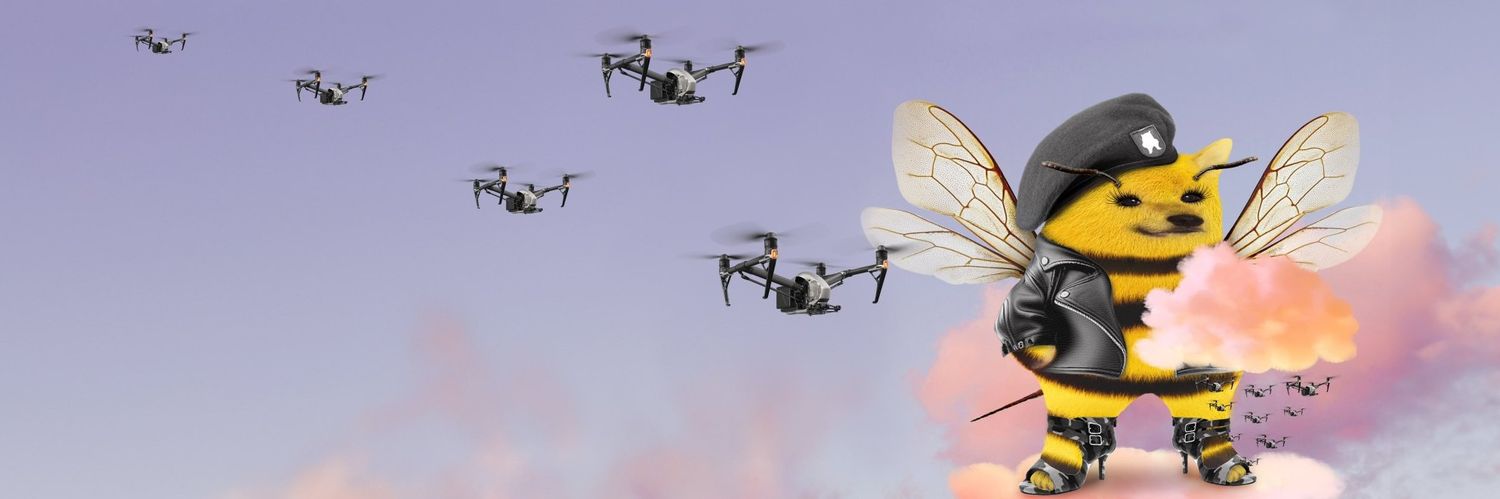 Cloudy With A Chance Of Drones 🐝 #TeamYuri's banner