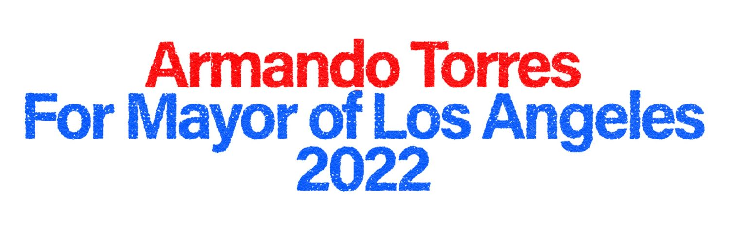 Mando for Mayor of LA banner