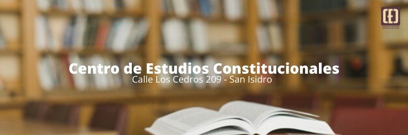 Centro De Estudios Constitucionales banner