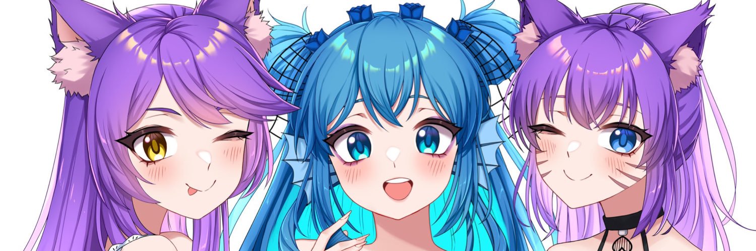 Cheza Lavender Fox Vtuber banner