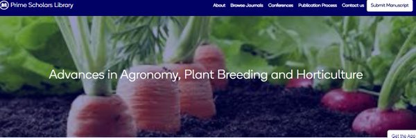 Advances in Agronomy,Plant Breeding & Horticulture Profile Banner