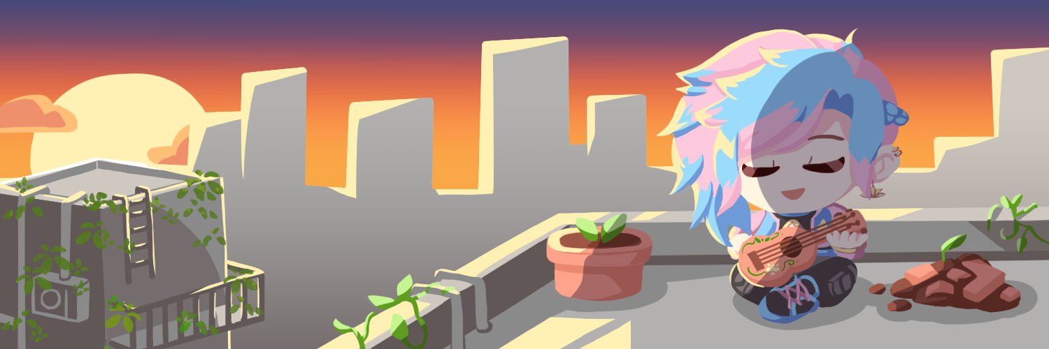 PastelApocalypse 💙🪷 | Post-apocalyptic VTuber banner