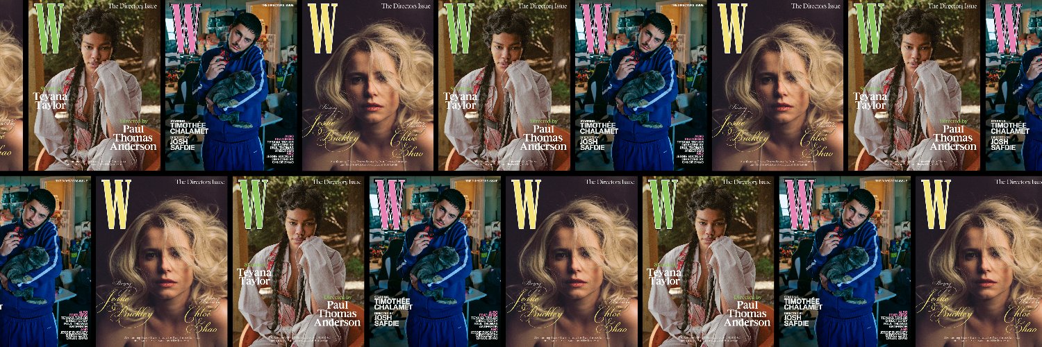 W Magazine banner