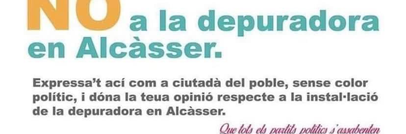 Associació No a la MEGA-DEPURADORA en Alcàsser banner