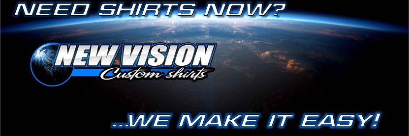 New Vision Custom Shirts and Wraps banner