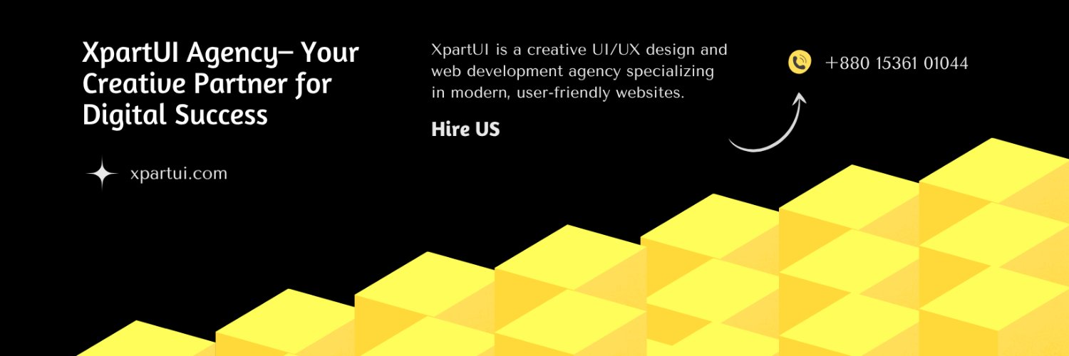 XpartUI Agency- UI UX design and Web Development banner