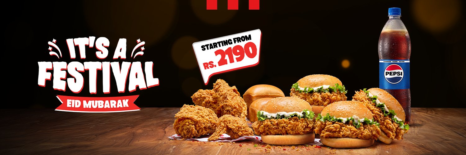 KFC Pakistan banner
