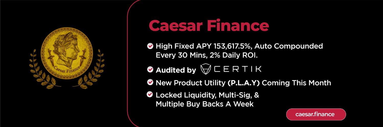 caesar.finance - Make $1.5M in 1 Year banner