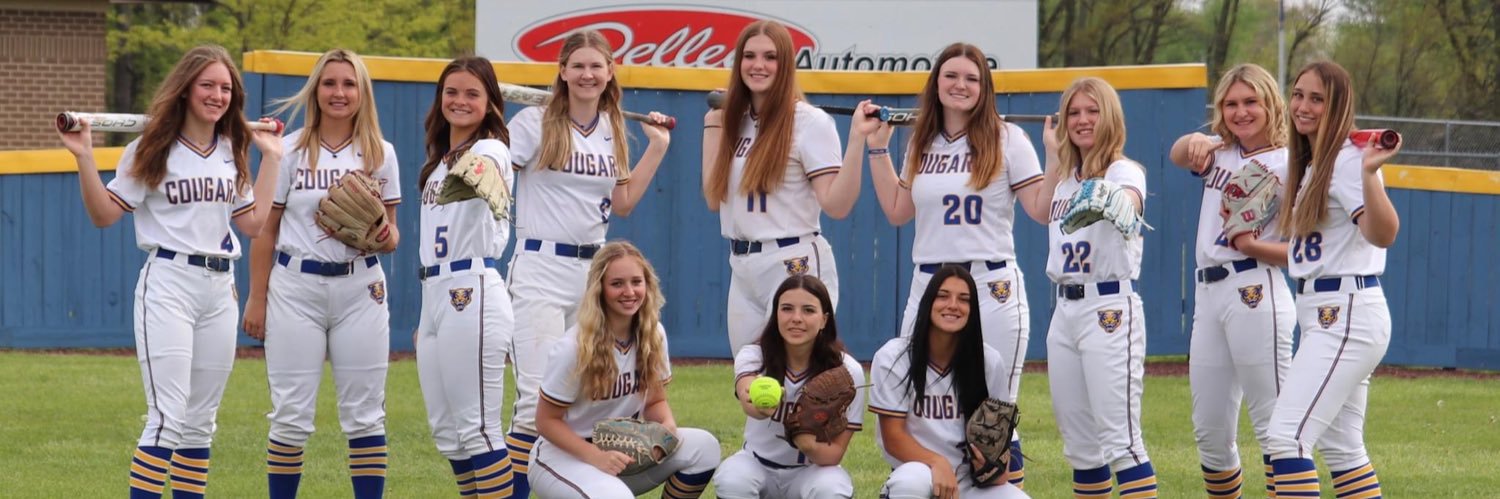 Cougars softball banner