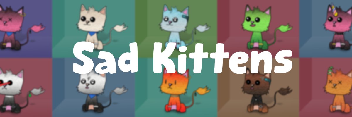 Sad Kittens banner