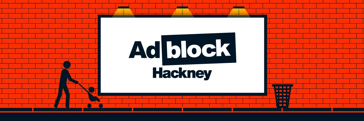 Adblock Hackney banner