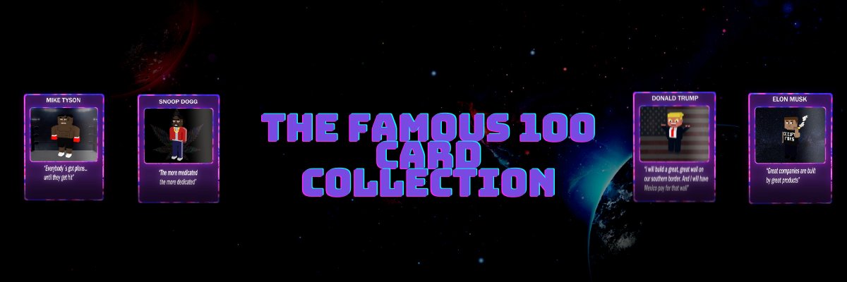 TheFamous100CardCollection banner