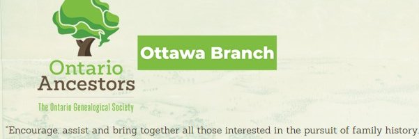 Ottawa Branch, Ontario Ancestors banner
