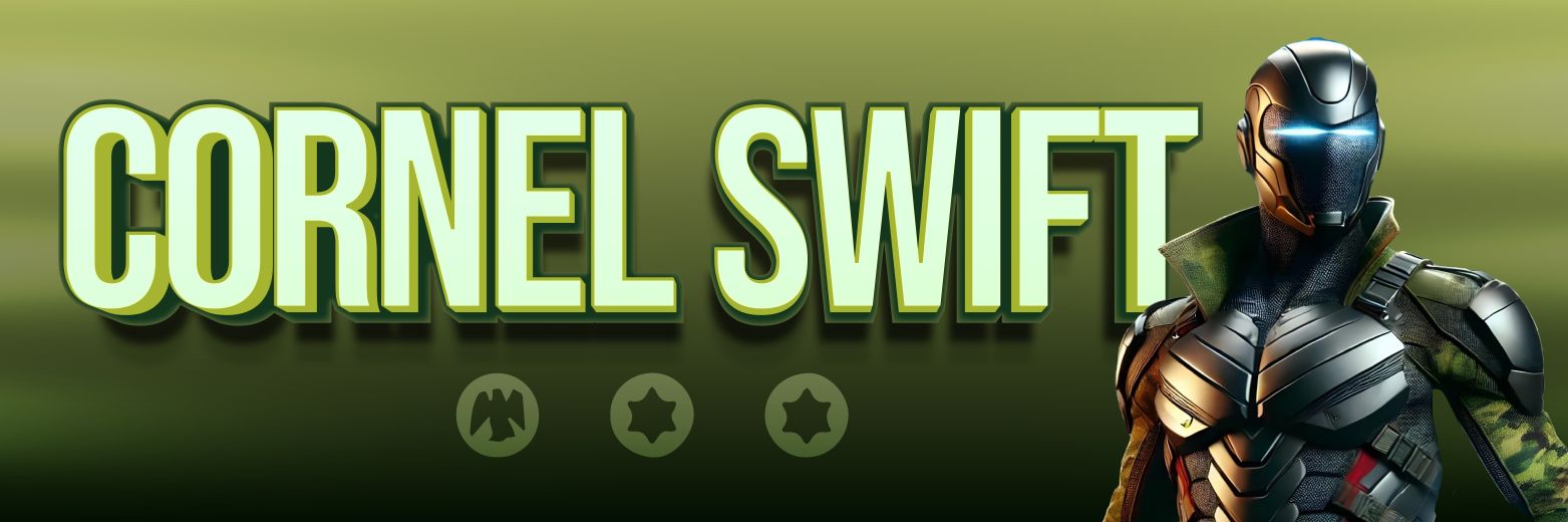 Cornel Swift's banner