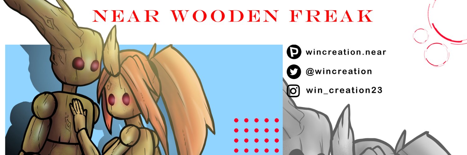 wincreation.near | NEAR WOODEN FREAKS banner