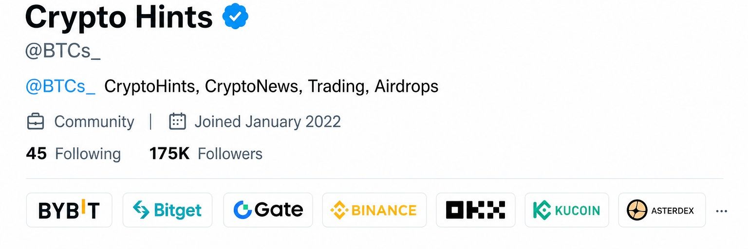 Crypto Hints banner