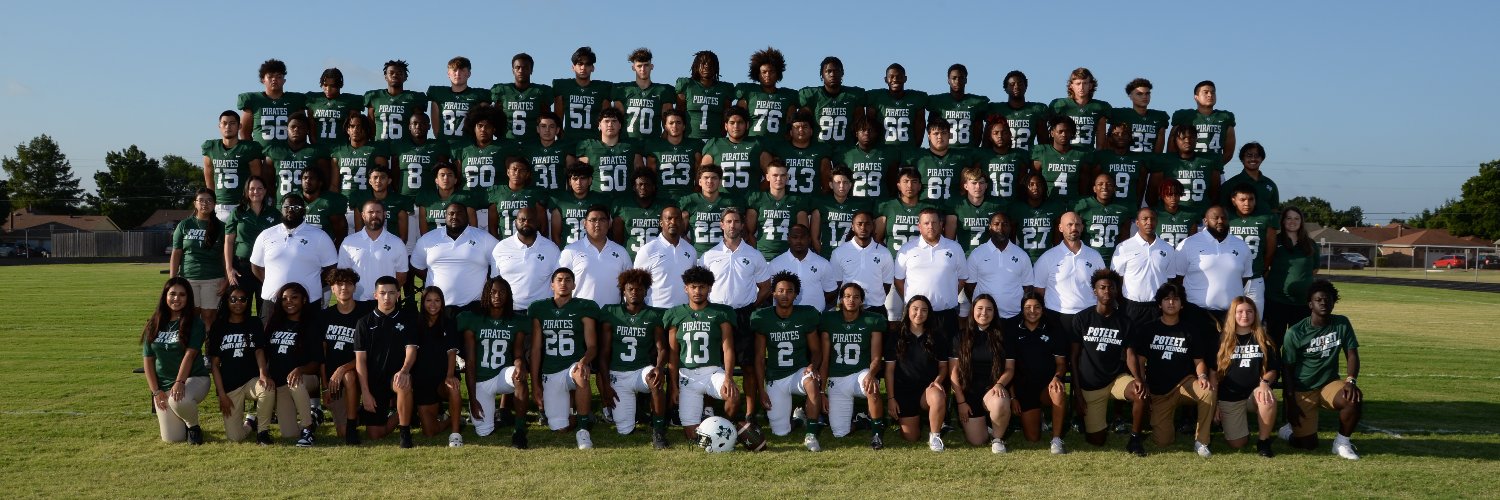 Poteet Football's banner