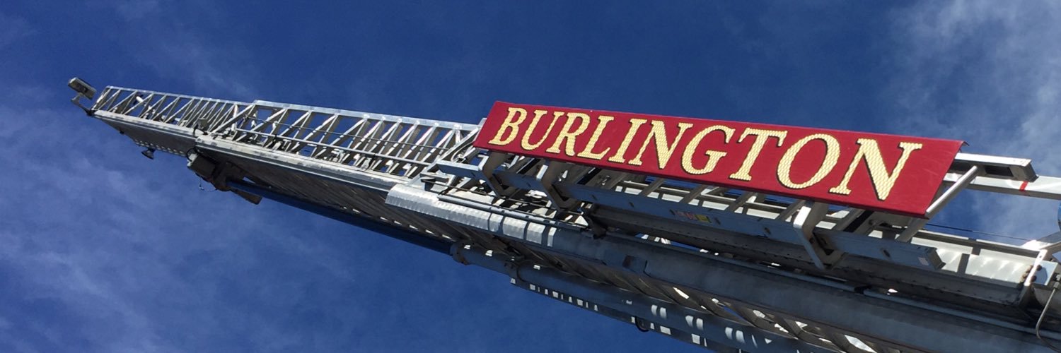 Burlington Fire Department Fire Alerts banner