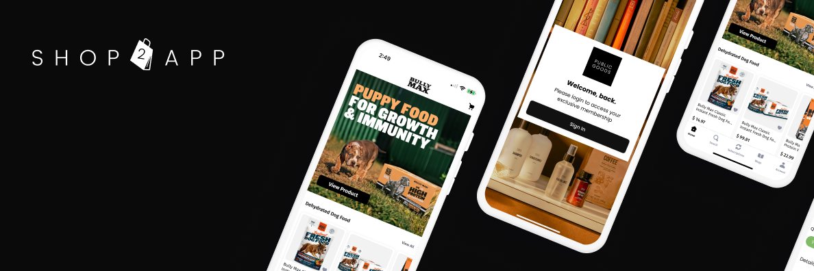 Shop2App banner