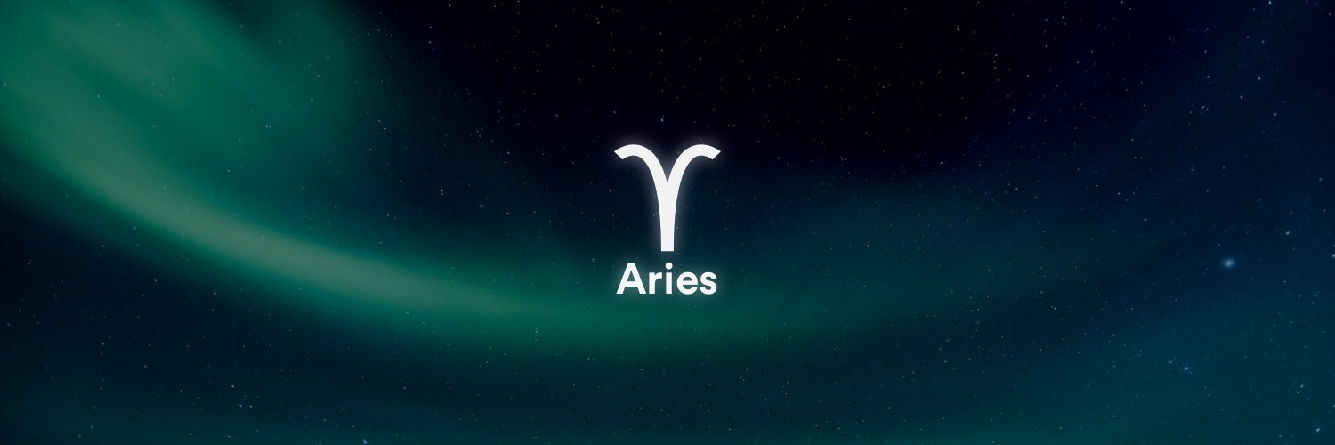 Aries ♈️ banner