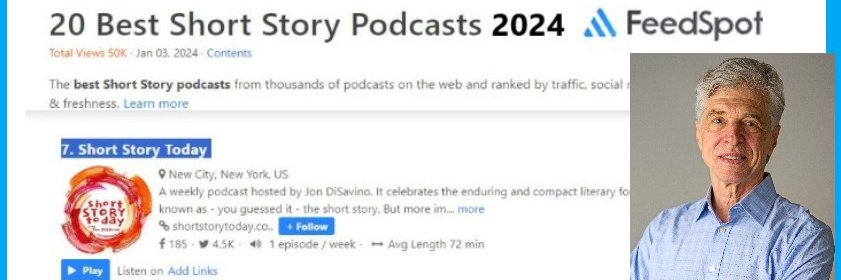 Short Story Today: A Feedspot Top 20 Story Podcast's banner