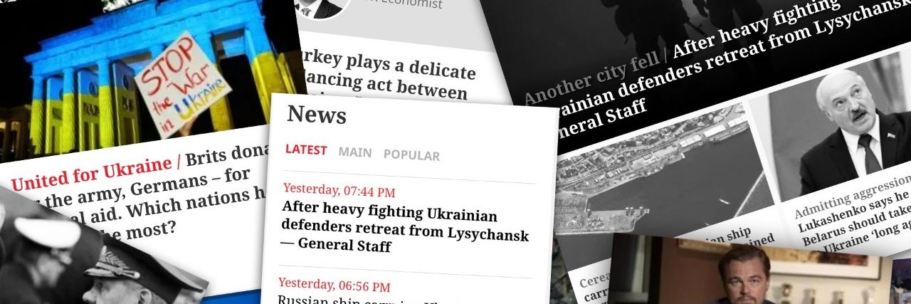 The New Voice of Ukraine's banner