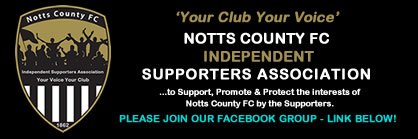 Notts County FC Independent Supporters Association banner