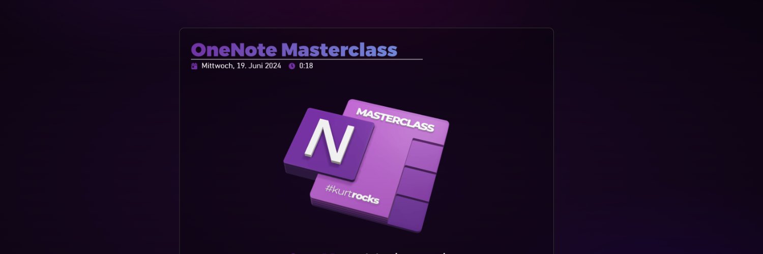 OneNote Masterclass banner